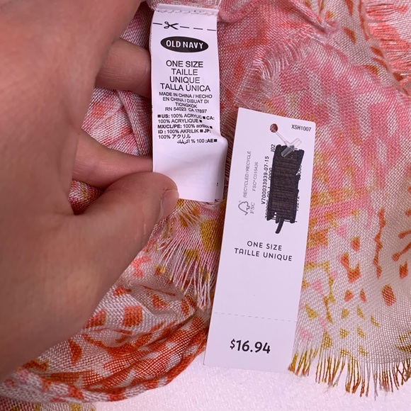 NWT Old Navy Peachy Scarf - Picture 4 of 7